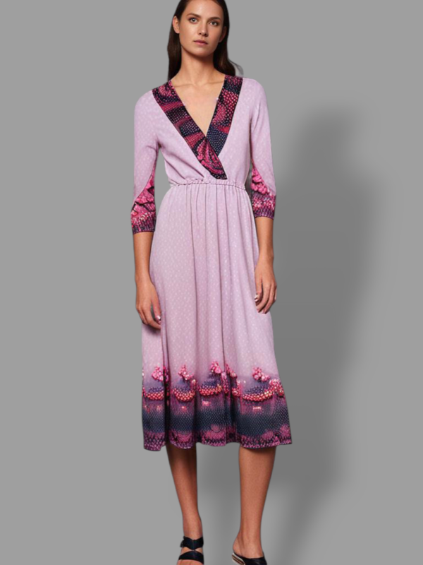 Cutlon Pink Wrap Dress