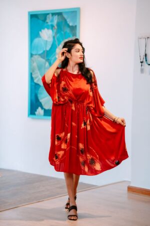 Red Batik dress