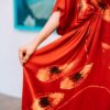 Red Batik dress