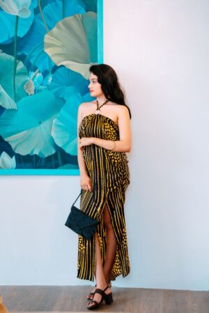 Black Tie Up Dress