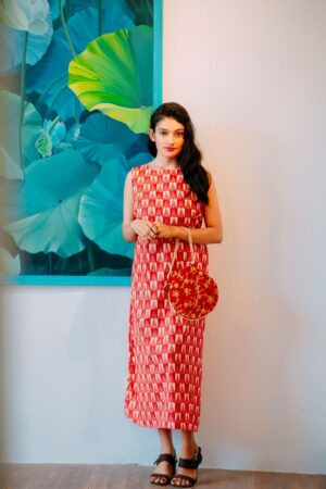 Xmas tree print dress