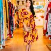 Red and Yellow dress