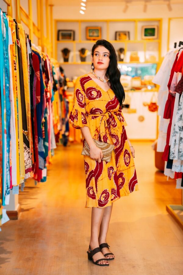 Red and Yellow dress