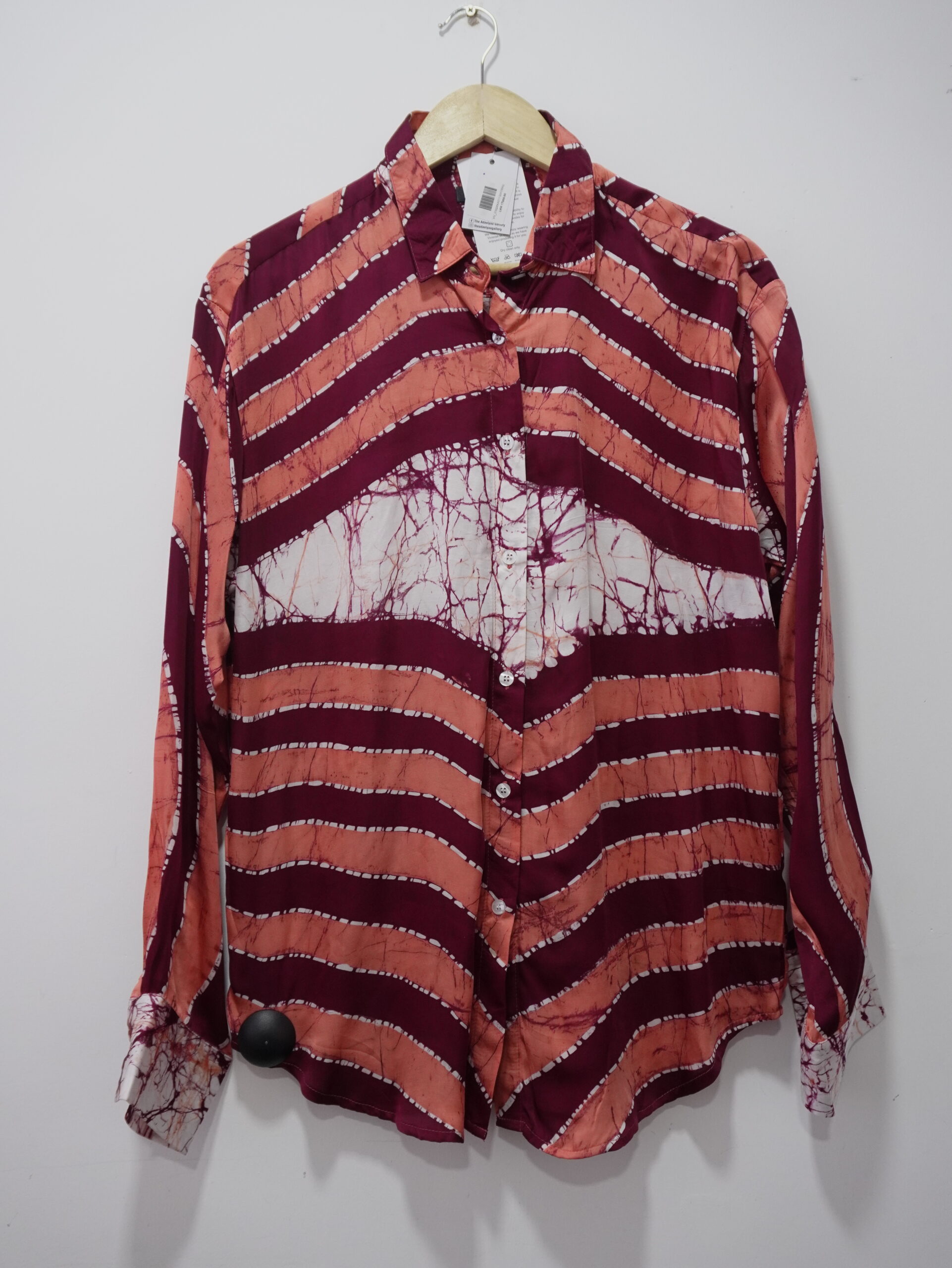 Orange Silk Shirt