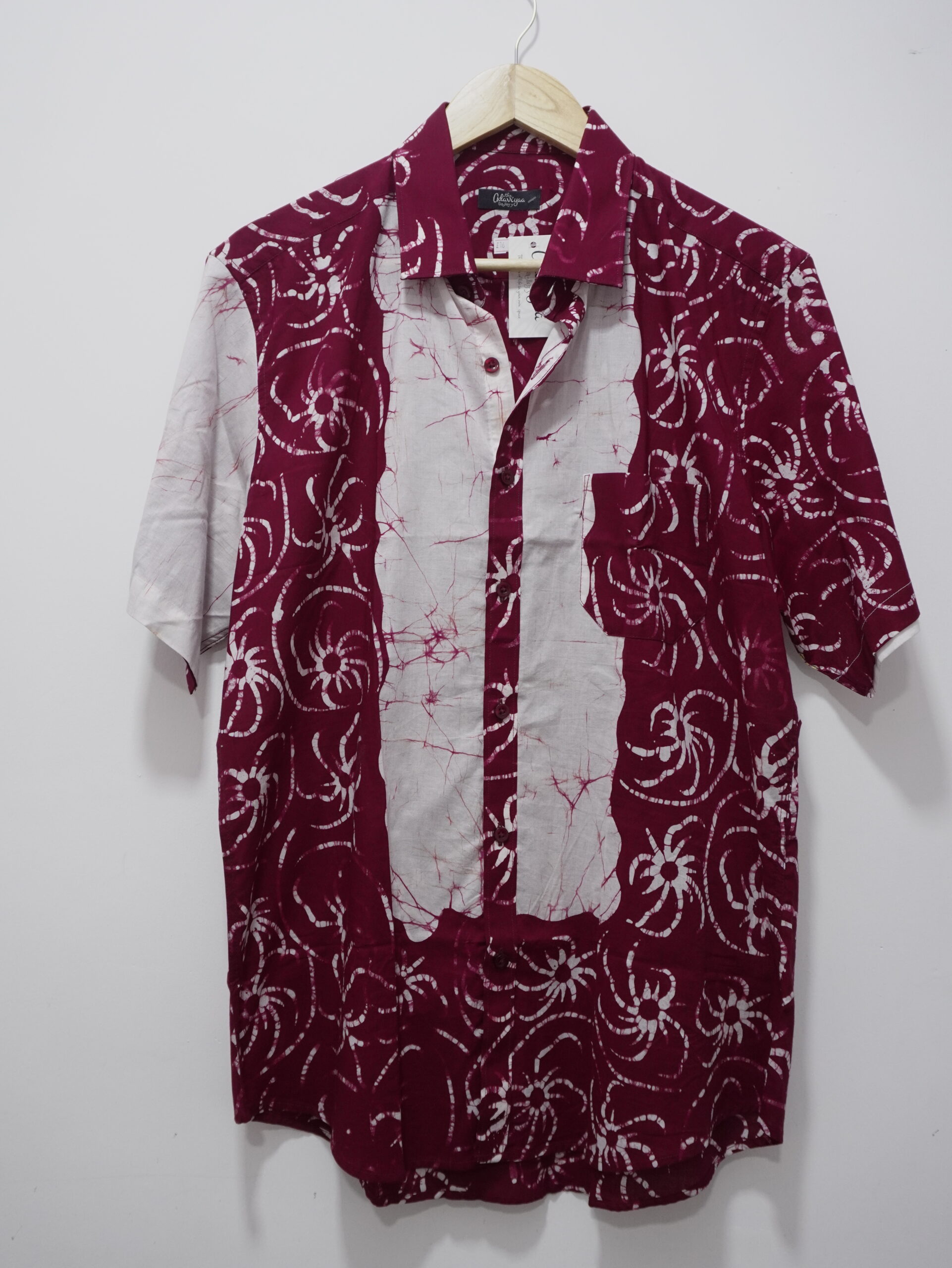 Red And White cotton Shirt