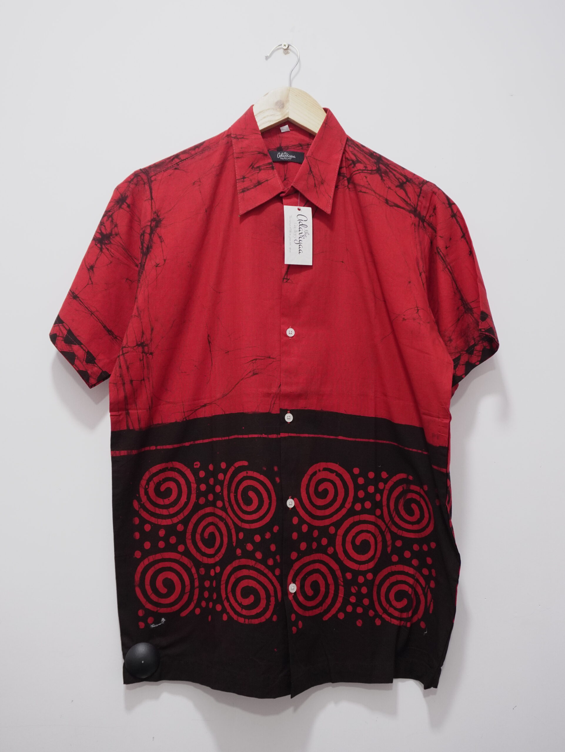 Red And Black Cotton Shirt