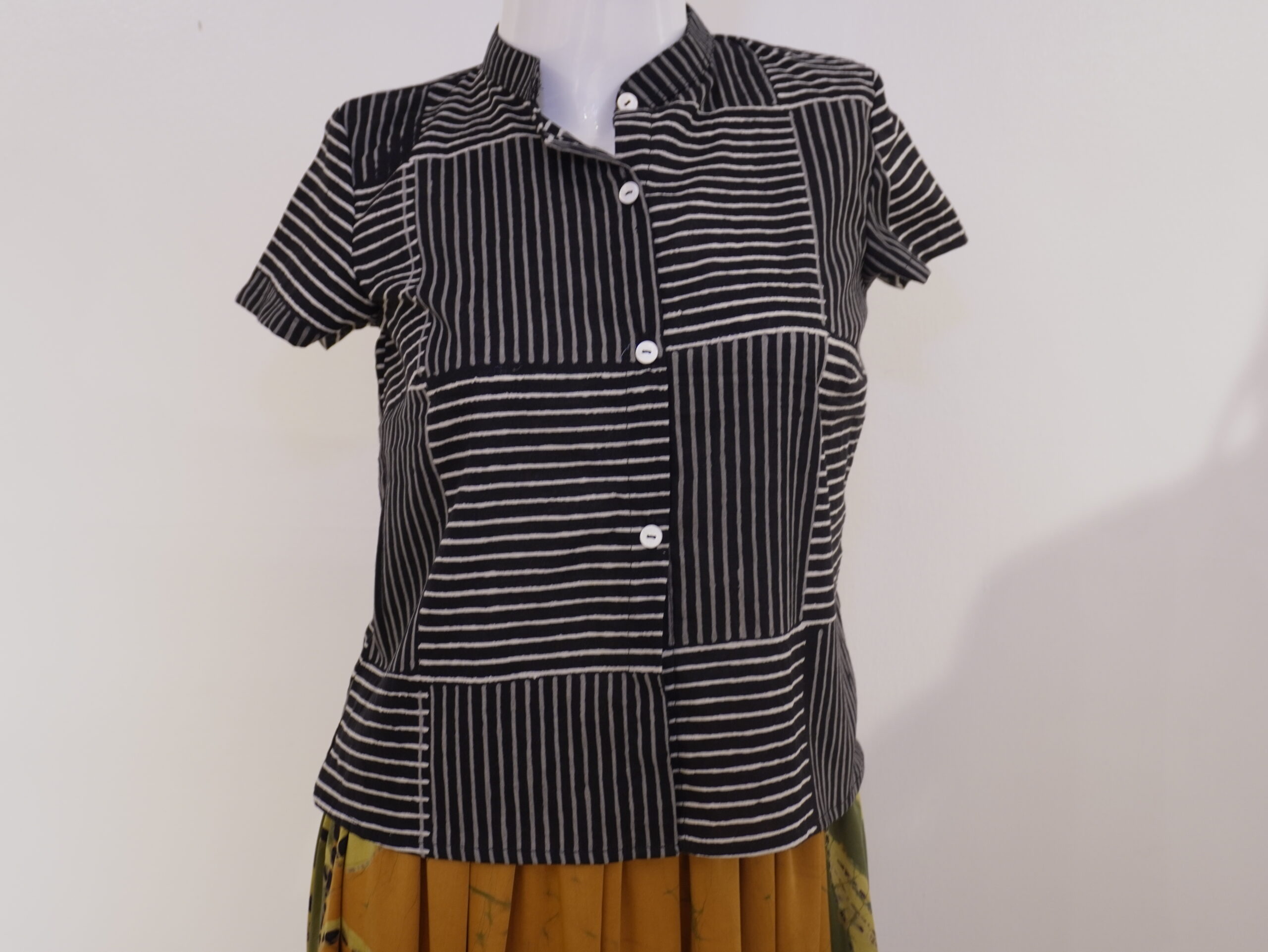 Black And White Shirt Top