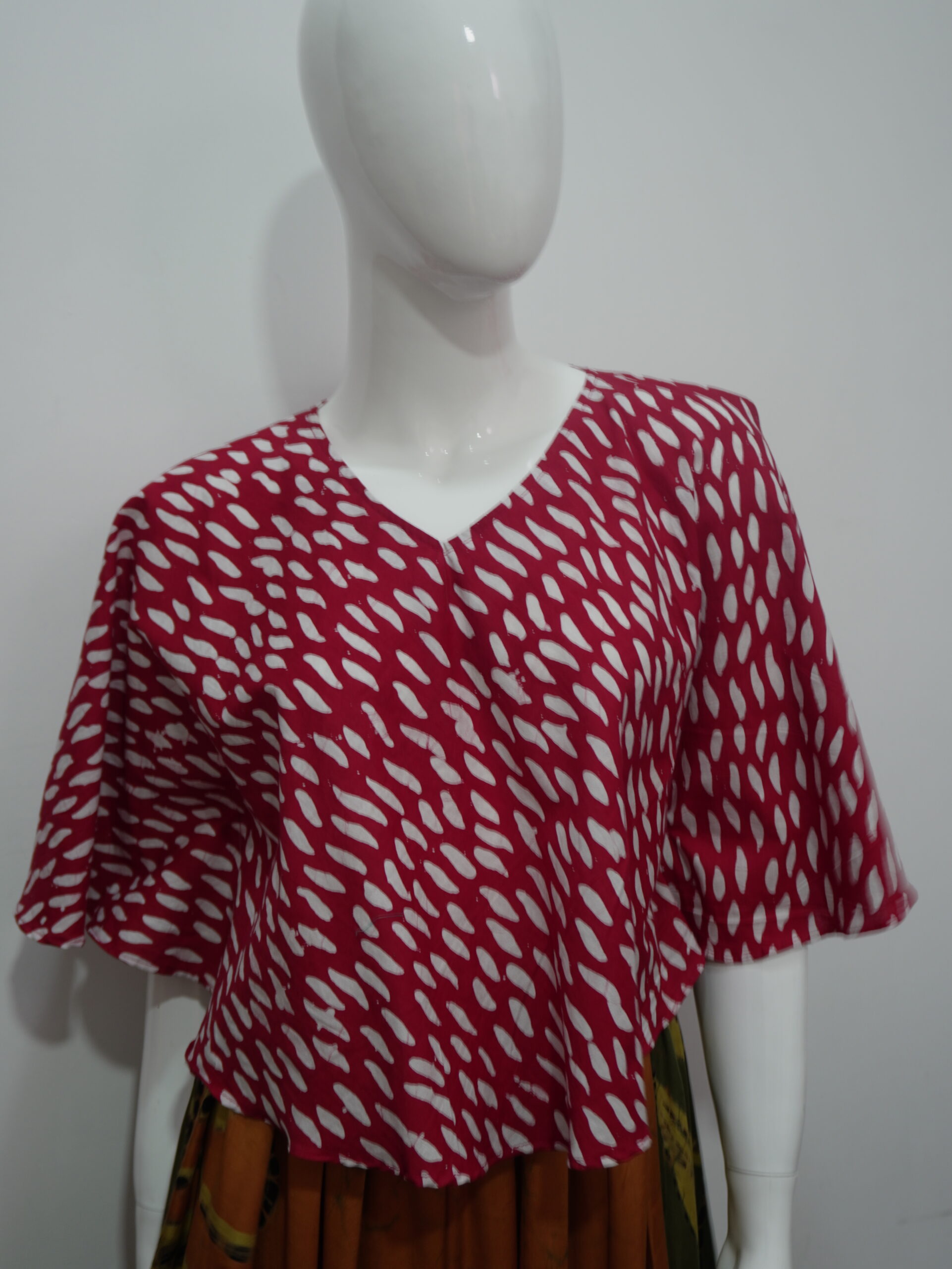 Red And White Top