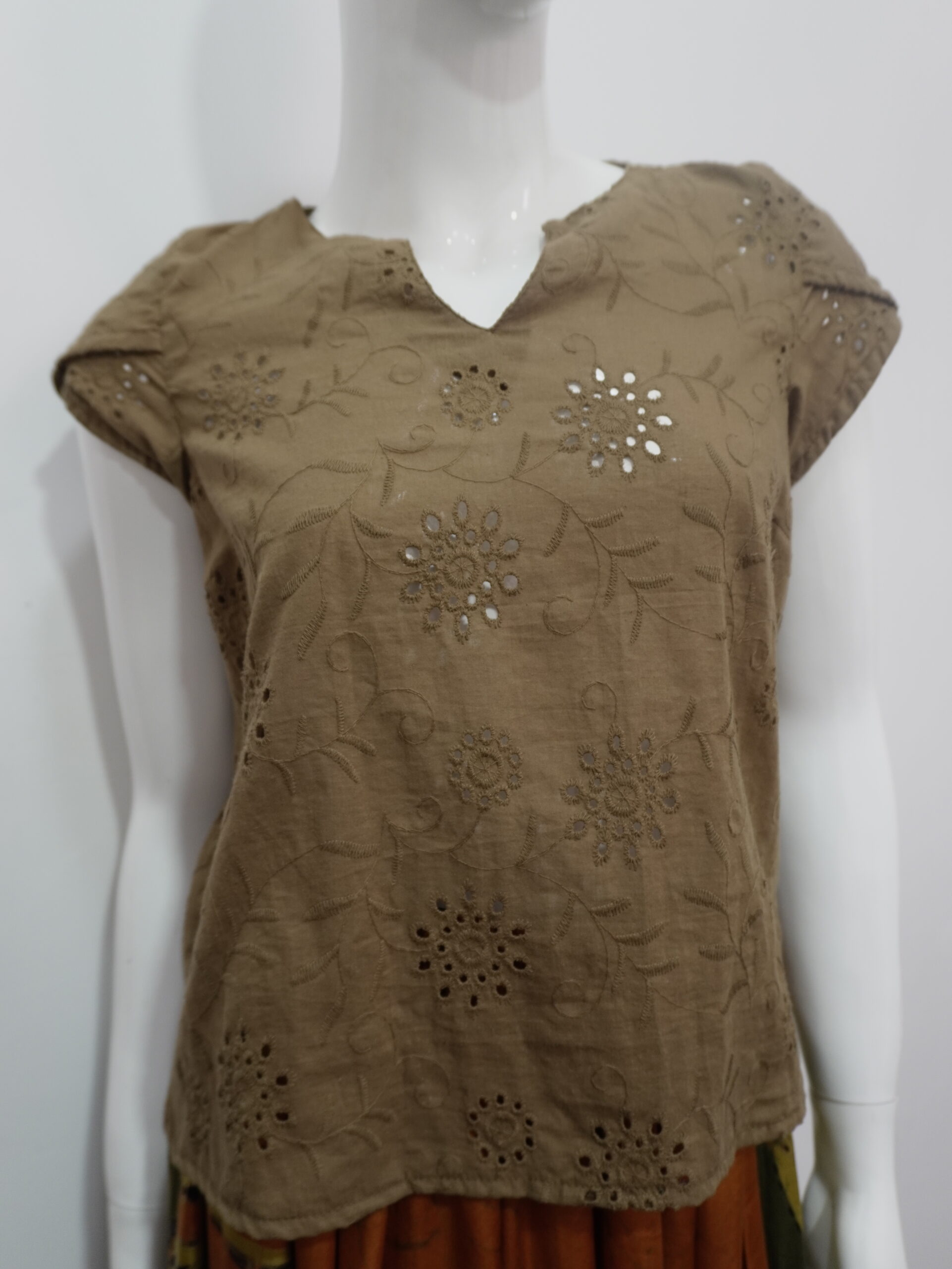 Brown Cutlone Blouse