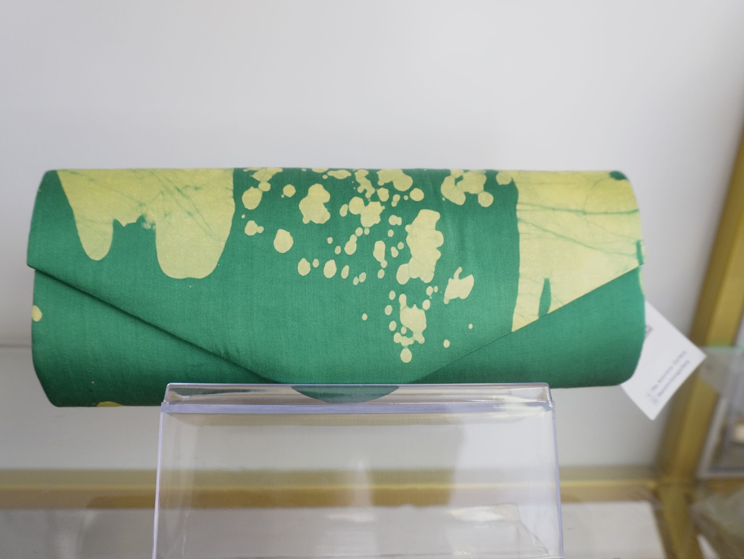 Green Batik Clutch
