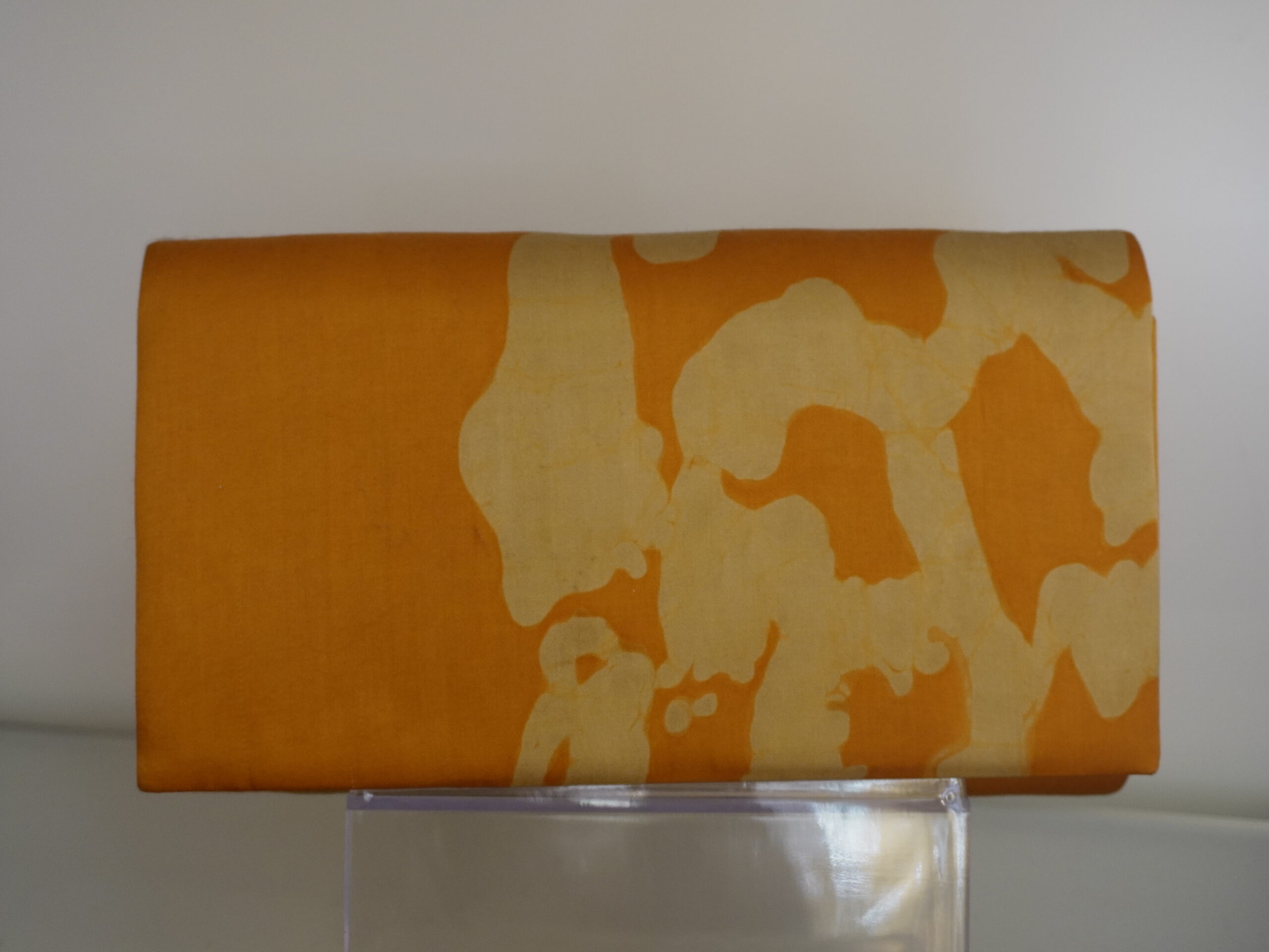 Orange Batik Clutch