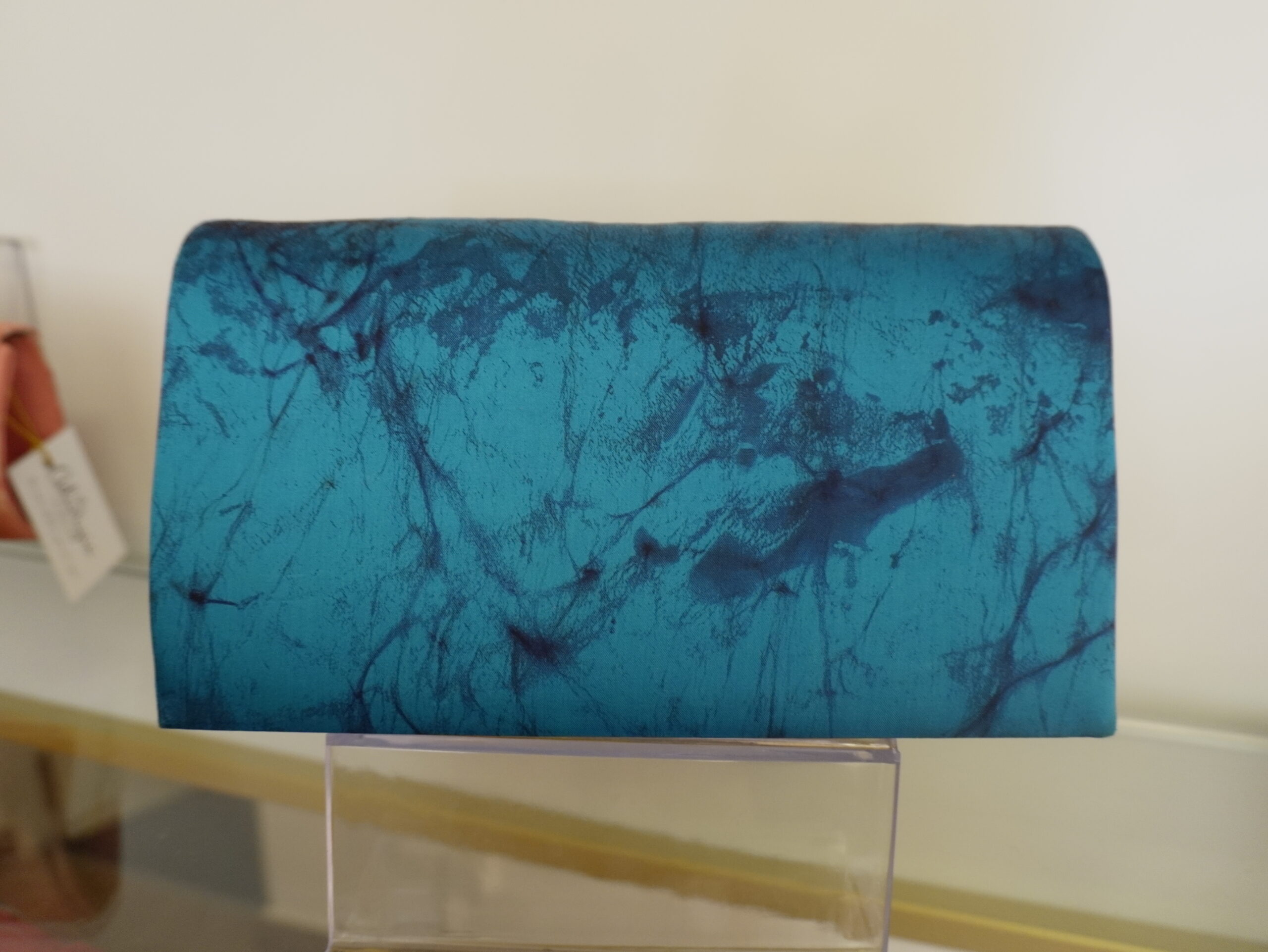 Blue Batik Clutch