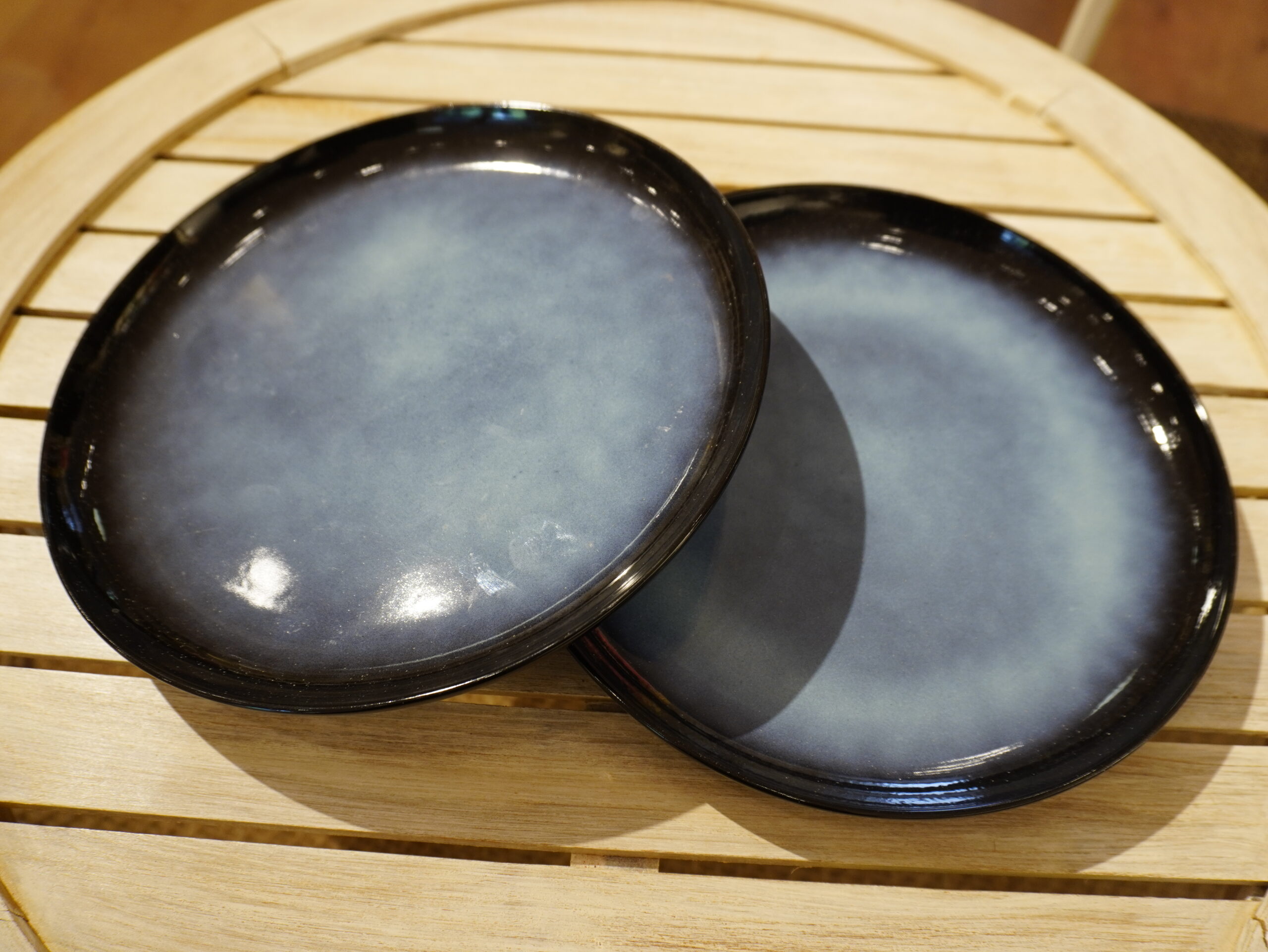Rustique blue dinner plates