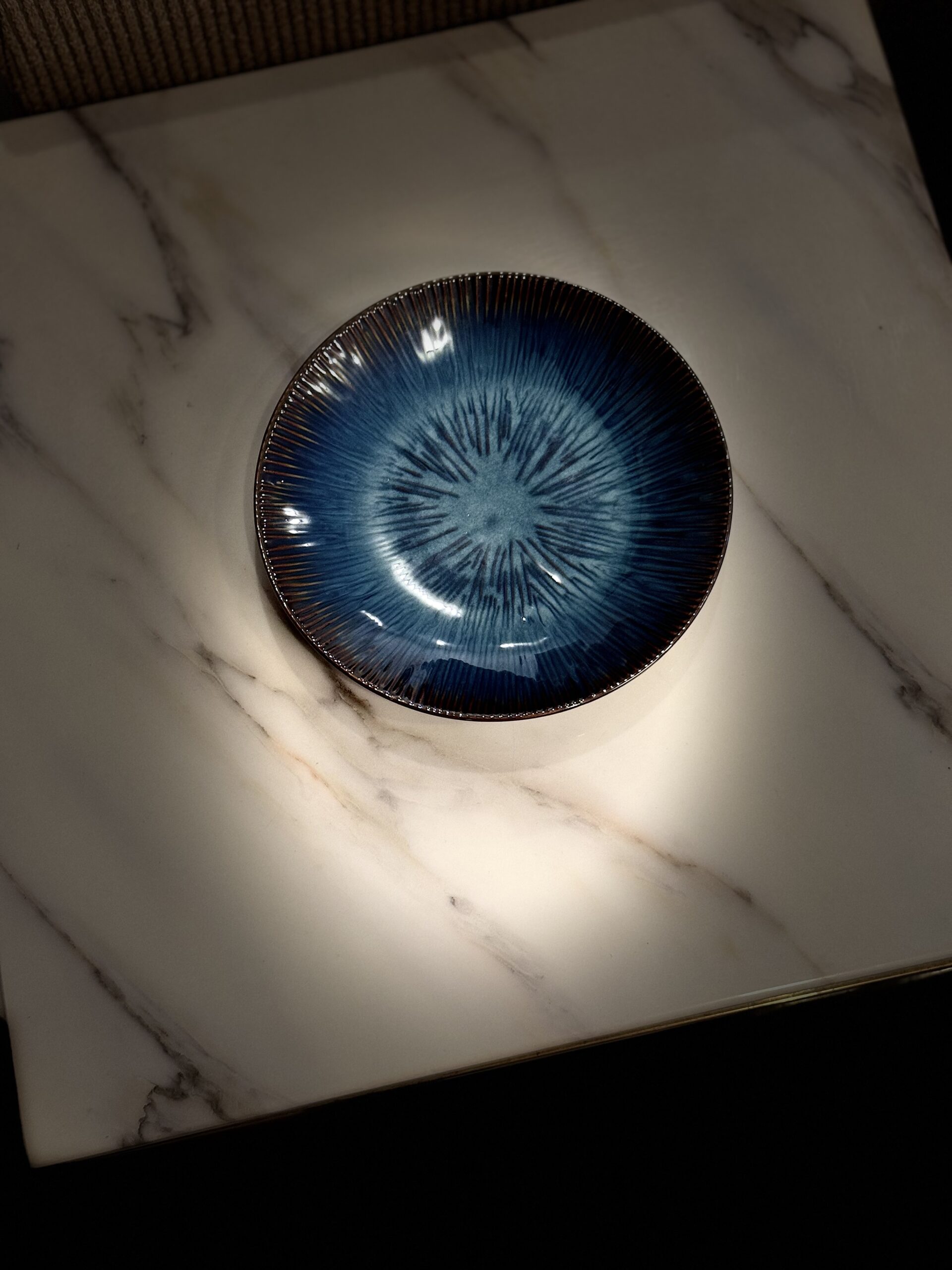 Blue plate