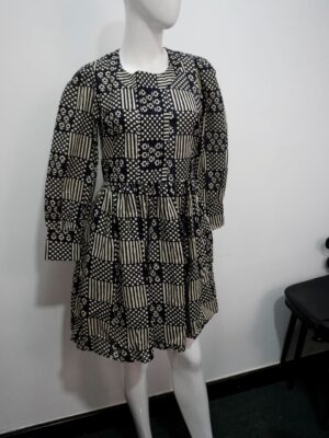 Black midi dress
