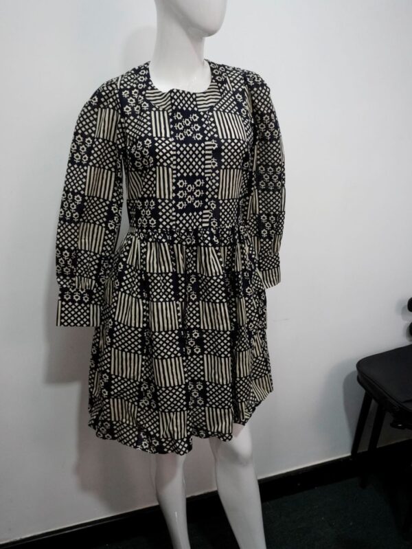 Black midi dress