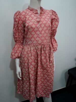 pink midi dress