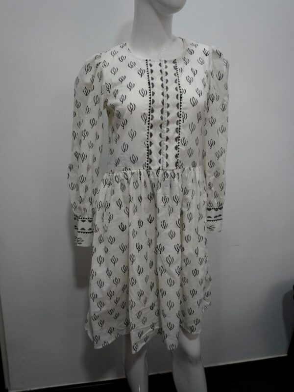 White midi dress