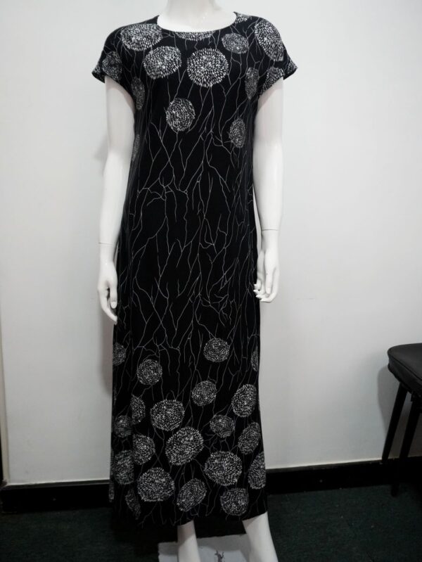 Black and white flower dress