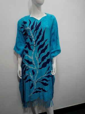dark blue kaftan