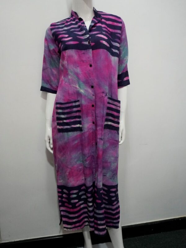Pink and black kurtha top