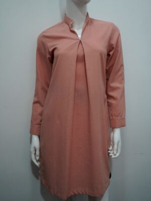 pink long sleeve dress