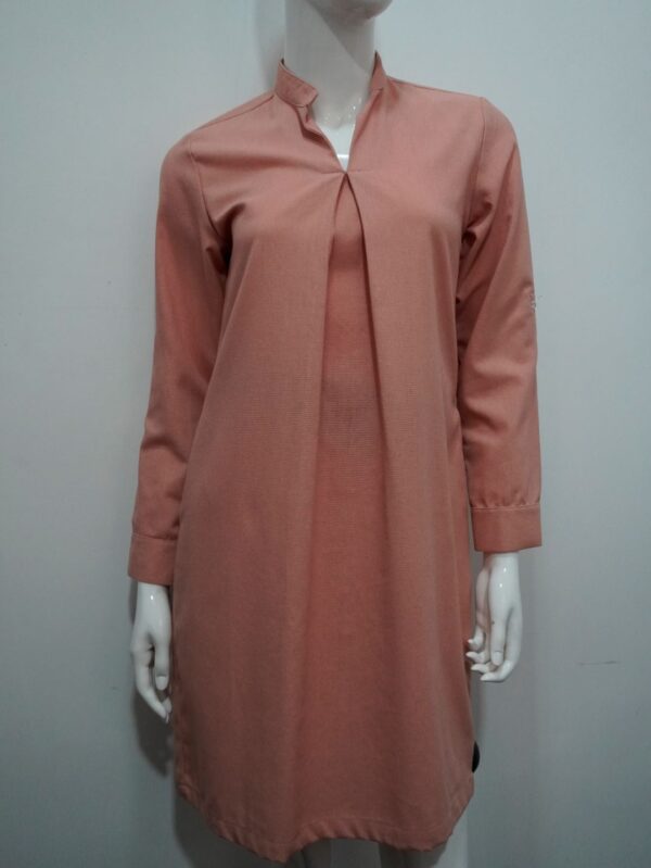 pink long sleeve dress
