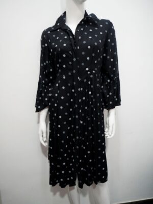 _DSC8247 Black with white dot dress