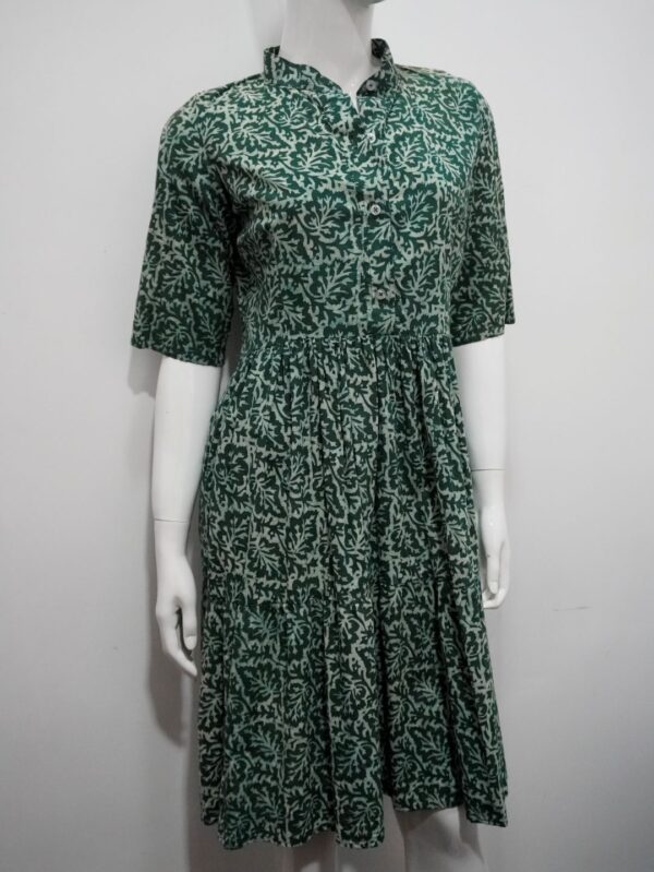 green midi dress