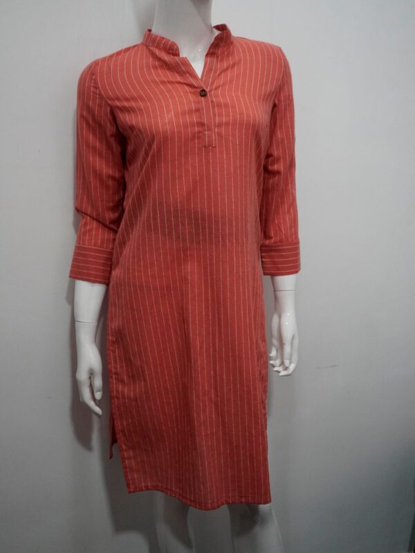 Orange stripe dress