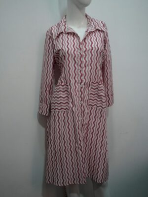 Pink and white dress