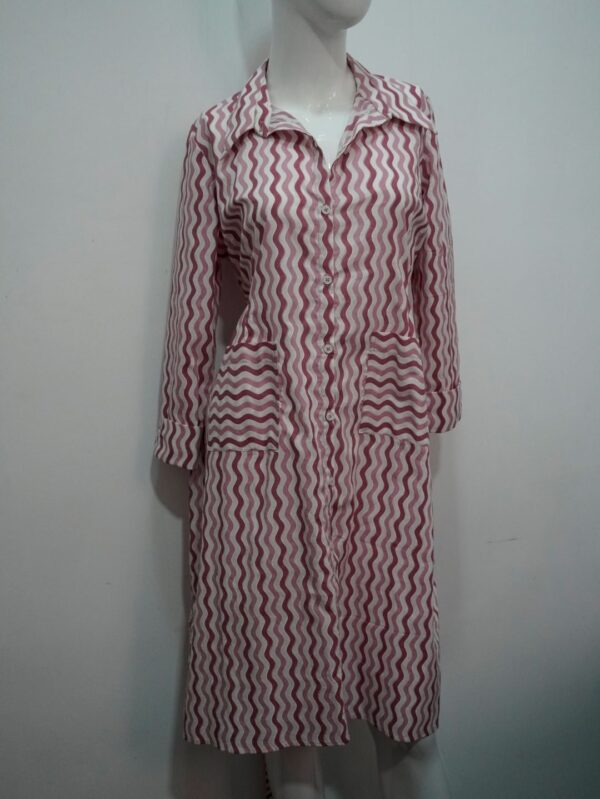 Pink and white dress
