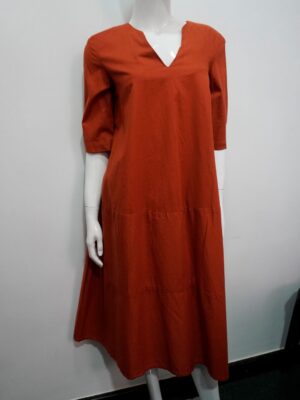 brown plan dress
