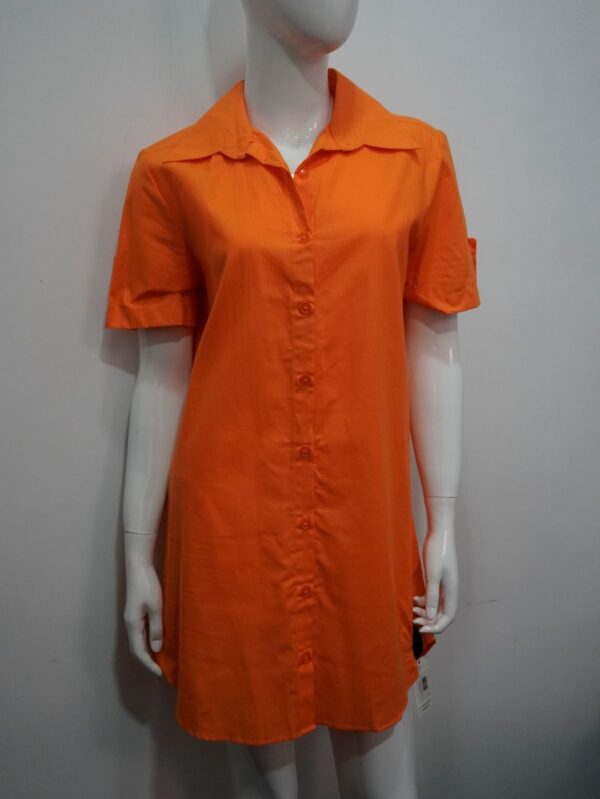 Orange sleeveless dress