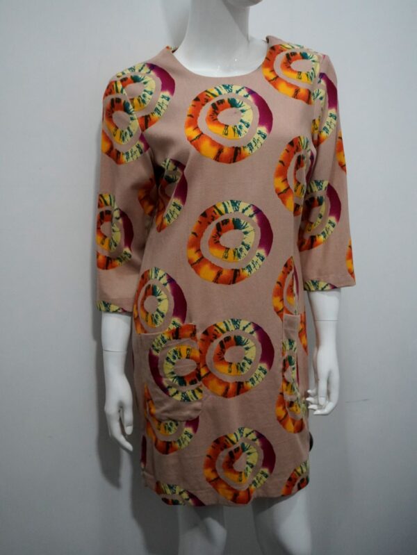 Multi colour printed dress