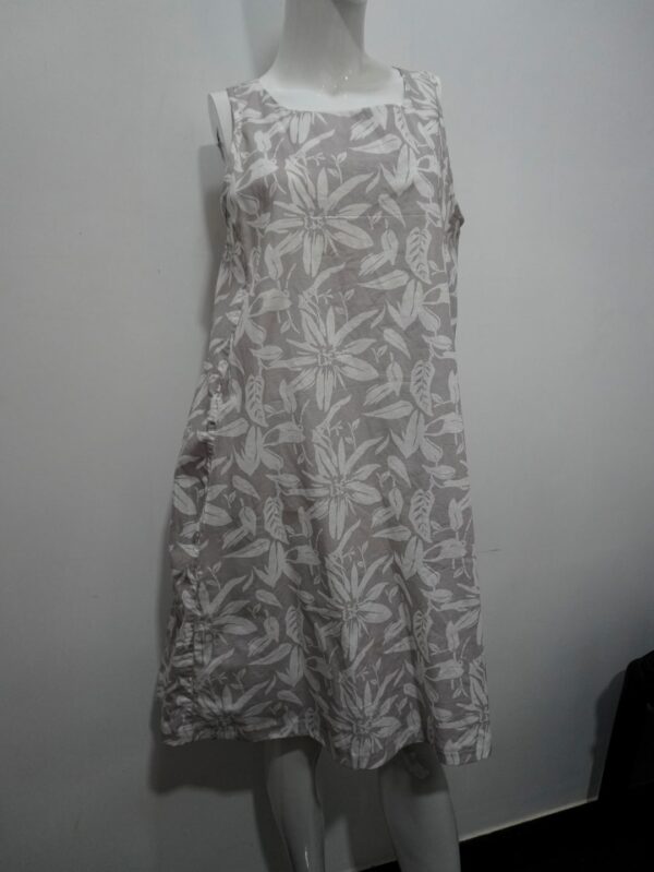Grey printed dress