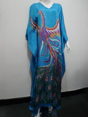 Peacock design Kaftan